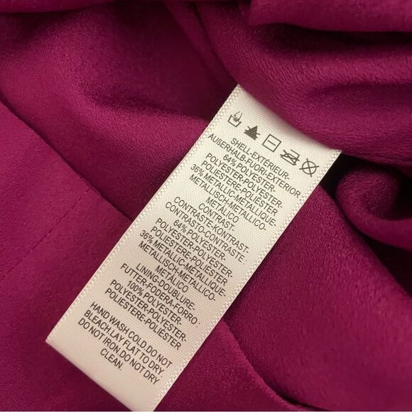 Dress the Population Farrah Metallic Midi Dress Pleated Sleeveless Size Small - Picture 7 of 7